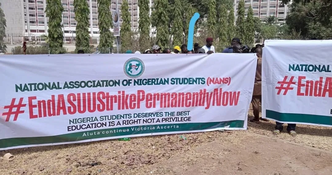 Students Protest In Abuja Over ASSU strike