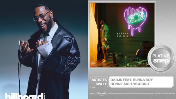 Burna Boy Secures Platinum Certification in France for Dadju Collaboration