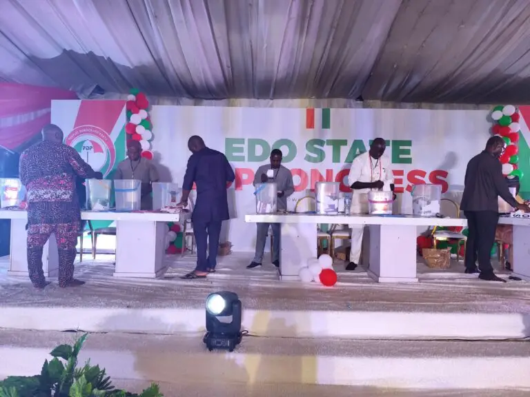 Tony Aziegbemi Re-Elected as Edo PDP Chairman, Vows to Lead Party’s Revival Ahead of 2027