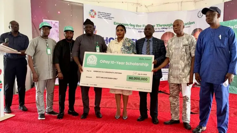 OPay Awards Scholarships to Twenty AAU Students