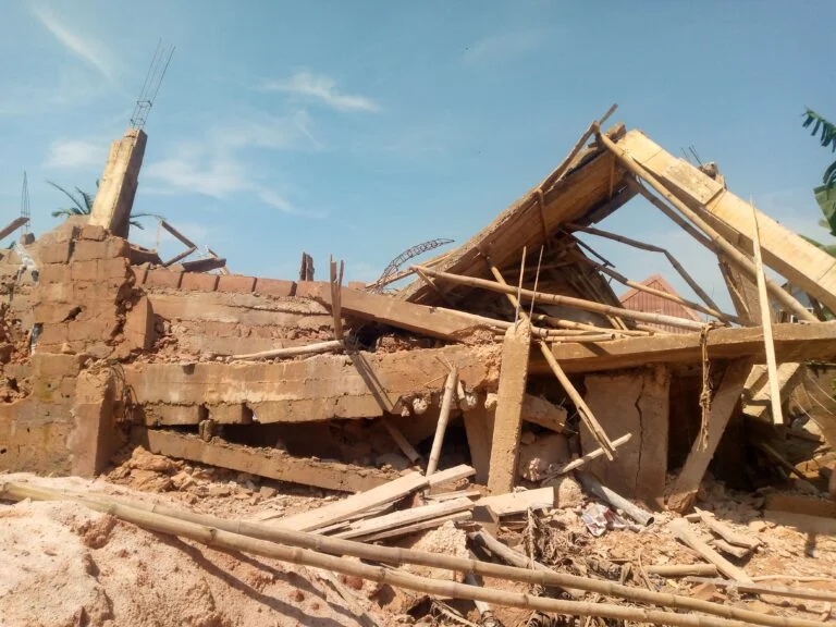 Edo State Seals Collapsed Two-Storey Building Over Substandard Materials and Lack of Approval
