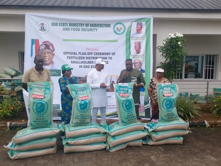 Over 12,000 Edo Farmers to Benefit from Federal Government’s Free Fertiliser Distribution